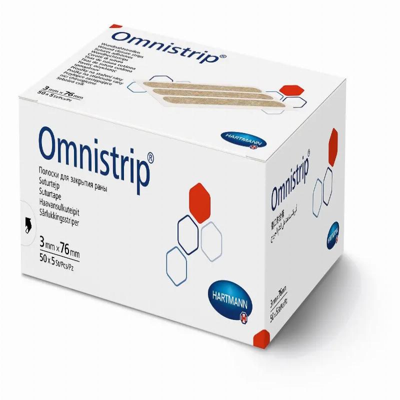 Смужки для безшовного закриття ран Omnistrip® 3мм x 76мм 50х5шт